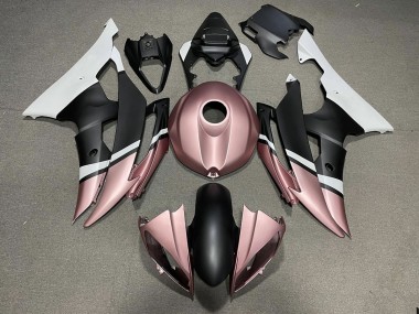 2008-2016 Noir Mat & Or Rose Yamaha R6 Carénage Moto