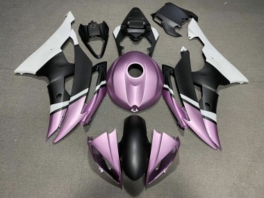 2008-2016 Noir Mat & Violet Clair Yamaha R6 Carénage Moto