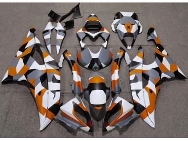 2008-2016 Orange Camouflage Uni Yamaha R6 Carénage Moto