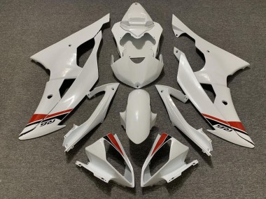 2008-2016 Perle Blanche Yamaha R6 Carénage Moto