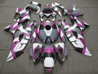 2008-2016 Rose Camo Uni Yamaha R6 Carénage Moto