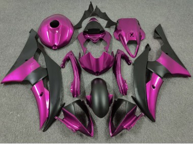 2008-2016 Rose & Noir Mat Yamaha R6 Carénage Moto