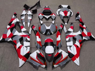 2008-2016 Rouge Camouflage Uni Yamaha R6 Carénage Moto