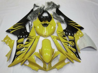 2008-2016 Stile Fiamma Giallo Yamaha R6 Carénage Moto