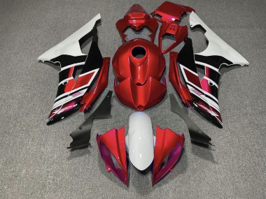 2008-2016 Style Rouge Noir & Blanc OEM Yamaha R6 Carénage Moto