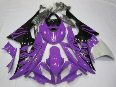2008-2016 Style Violet Flamme Yamaha R6 Carénage Moto