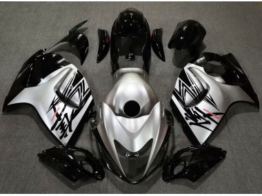 2008-2020 Design Noir Brillant & Argent Suzuki GSXR 1300 Carénage Moto