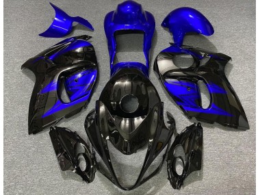 2008-2020 Noir Brillant & Bleu Profond Suzuki GSXR 1300 Carénage Moto