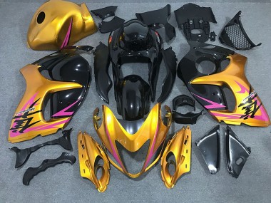 2008-2020 Or Brillant Avec Noir Suzuki GSXR 1300 Carénage Moto