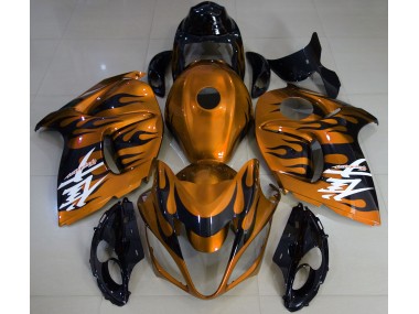2008-2020 Orange Brillant & Noir Suzuki GSXR 1300 Carénage Moto
