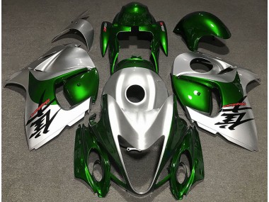 2008-2020 Vert Brillant & Argent Suzuki GSXR 1300 Carénage Moto