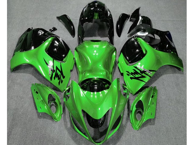 2008-2020 Vert Brillant & Noir Suzuki GSXR 1300 Carénage Moto 2008-2020 Vert Brillant & Noir Suzuki GSXR 1300 Carénage Moto