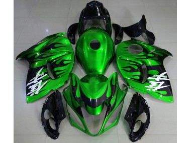 2008-2020 Vert Brillant & Noir Suzuki GSXR 1300 Carénage Moto