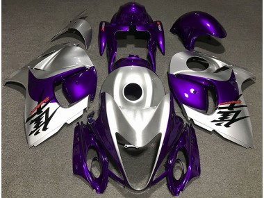 2008-2020 Violet Brillant & Argent Suzuki GSXR 1300 Carénage Moto