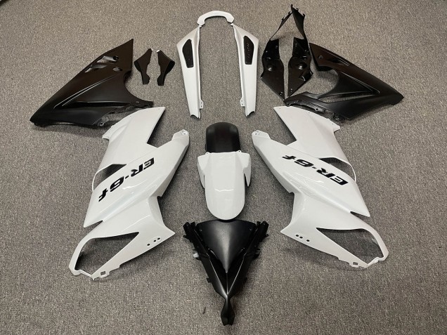 2009-2011 Logo Blanc Noir Kawasaki Ninja 650R Carénage Moto 2009-2011 Logo Blanc Noir Kawasaki Ninja 650R Carénage Moto