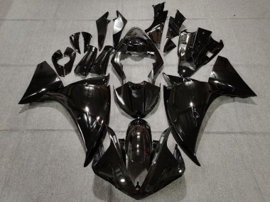 2009-2011 Noir Brillant Uni Yamaha R1 Carénage Moto