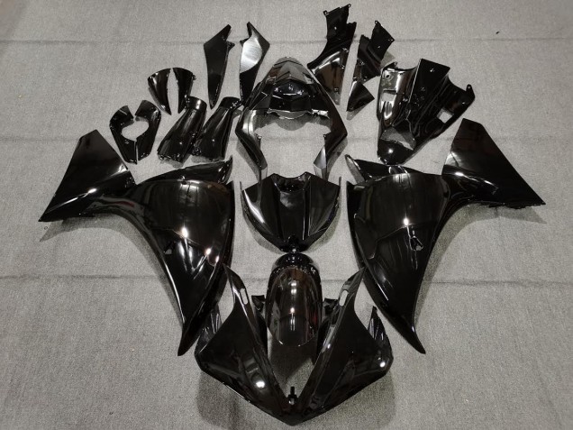 2009-2011 Noir Brillant Uni Yamaha R1 Carénage Moto 2009-2011 Noir Brillant Uni Yamaha R1 Carénage Moto