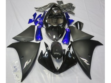 2009-2011 Noir Mat & Bleu Yamaha R1 Carénage Moto