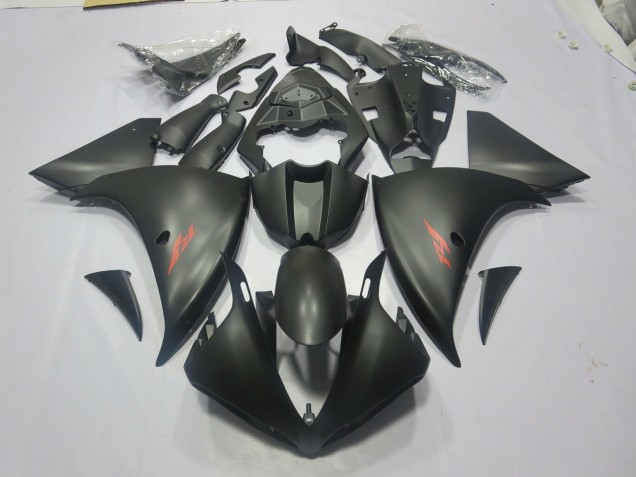 2009-2011 Noir Mat Rouge Yamaha R1 Carénage Moto 2009-2011 Noir Mat Rouge Yamaha R1 Carénage Moto
