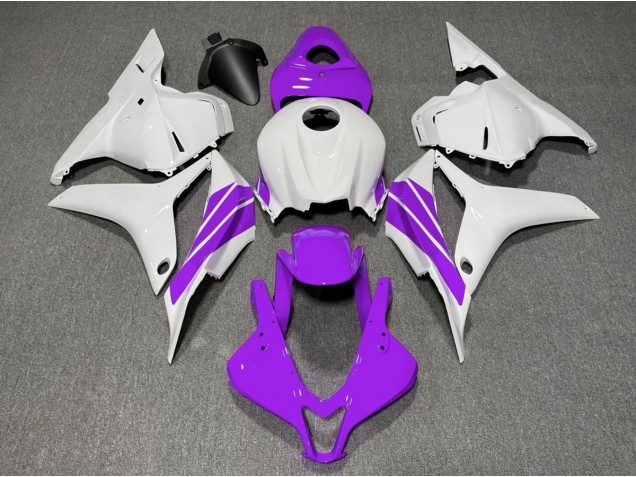 2009-2012 Bande Latérale Violette & Blanche Honda CBR600RR Carénage Moto 2009-2012 Bande Latérale Violette & Blanche Honda CBR600RR Carénage Moto