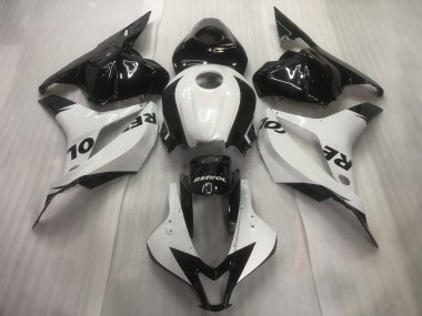2009-2012 Blanc / Noir Repsol Uni Honda CBR600RR Carénage Moto