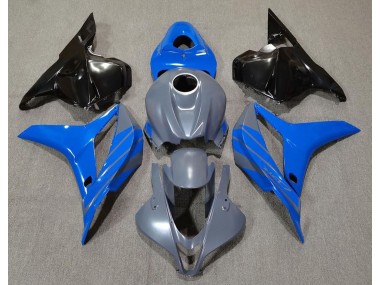 2009-2012 Double Bleu Sur Gris Honda CBR600RR Carénage Moto