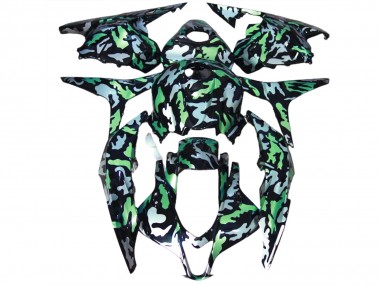 2009-2012 Neige Verte Camo Honda CBR600RR Carénage Moto