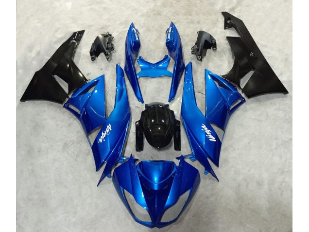 2009-2012 Ninja Bleu & Noir Kawasaki ZX6R Carénage Moto 2009-2012 Ninja Bleu & Noir Kawasaki ZX6R Carénage Moto