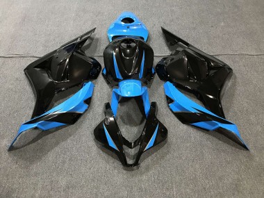 2009-2012 Noir Brillant & Bleu Ciel Honda CBR600RR Carénage Moto