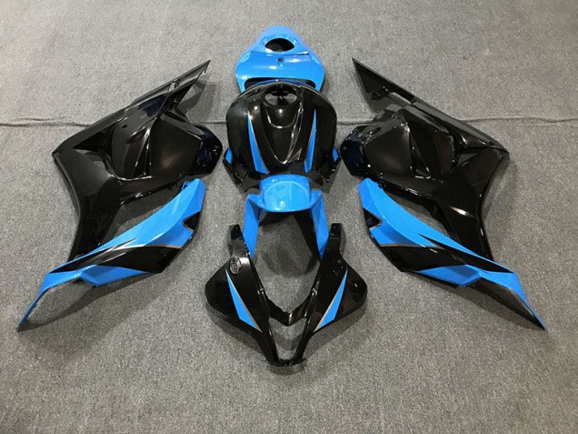 2009-2012 Noir Brillant & Bleu Ciel Honda CBR600RR Carénage Moto