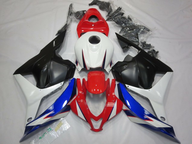 2009-2012 OEM Style Noir Blanc Rouge & Bleu Honda CBR600RR Carénage Moto