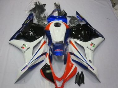 2009-2012 Orange & Bleu Honda CBR600RR Carénage Moto