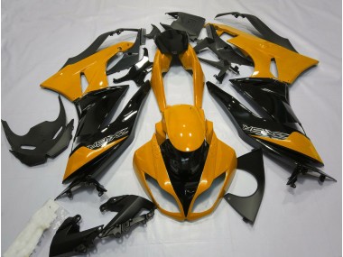 2009-2012 Orange Brillant & Noir Kawasaki ZX6R Carénage Moto