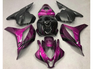 2009-2012 Rose Foncé Avec Du Noir Honda CBR600RR Carénage Moto