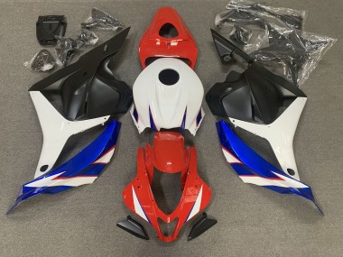 2009-2012 Rouge Brillant Bleu & Blanc Honda CBR600RR Carénage Moto