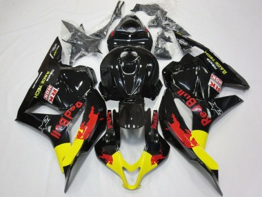 2009-2012 Rouge Taureau Noir Brillant Honda CBR600RR Carénage Moto