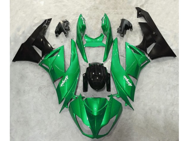 2009-2012 Vert Brillant Brillant Kawasaki ZX6R Carénage Moto 2009-2012 Vert Brillant Brillant Kawasaki ZX6R Carénage Moto