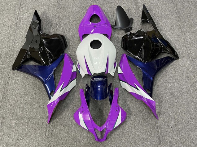 2009-2012 Violet & Blanc Honda CBR600RR Carénage Moto 2009-2012 Violet & Blanc Honda CBR600RR Carénage Moto