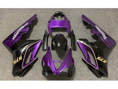 2009-2012 Violet Brillant & Noir Triumph Daytona 675 Carénage Moto