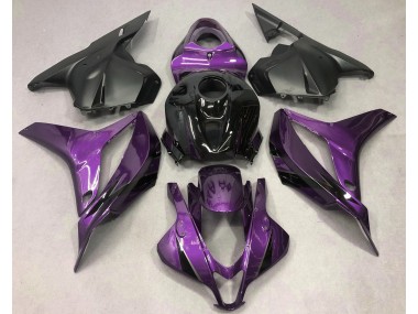 2009-2012 Violet Profond Avec Du Noir Honda CBR600RR Carénage Moto