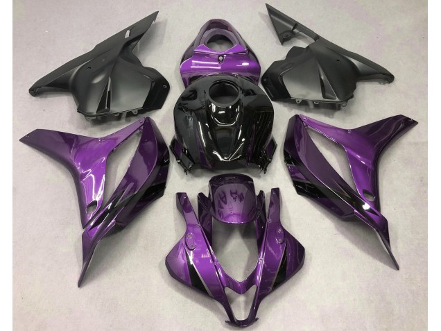 2009-2012 Violet Profond Avec Du Noir Honda CBR600RR Carénage Moto 2009-2012 Violet Profond Avec Du Noir Honda CBR600RR Carénage Moto