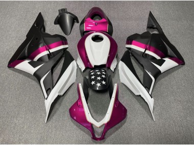 2009-2012 Étoile Noire Mate & Rose Honda CBR600RR Carénage Moto