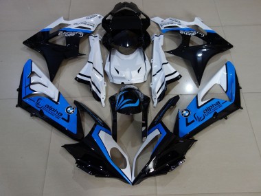 2009-2014 Alien Bleu & Blanc BMW S1000RR Carénage Moto