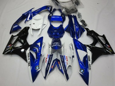 2009-2014 Alien Bleu & Blanc BMW S1000RR Carénage Moto