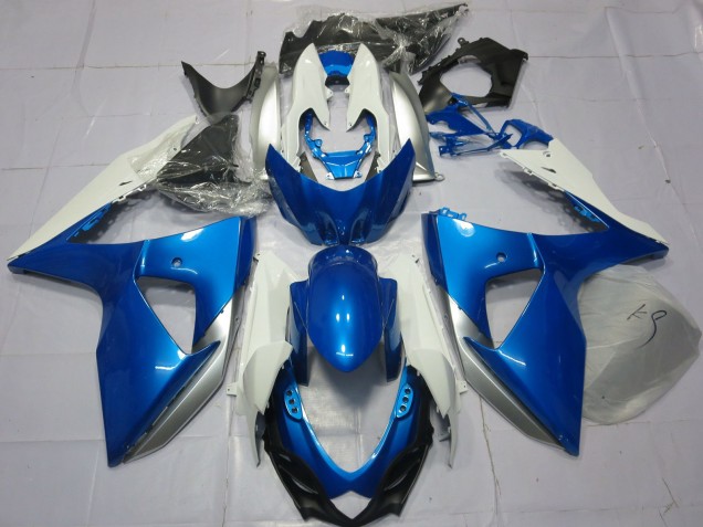 2009-2016 Bleu & Blanc Suzuki GSXR 1000 Carénage Moto 2009-2016 Bleu & Blanc Suzuki GSXR 1000 Carénage Moto