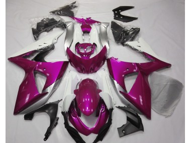 2009-2016 Rose Brillant & Blanc Suzuki GSXR 1000 Carénage Moto