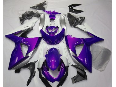 2009-2016 Violet Brillant & Blanc Suzuki GSXR 1000 Carénage Moto