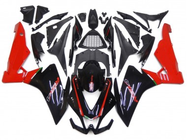2010-2015 Rouge & Noir Aprilia RSV4 1000 Carénage Moto