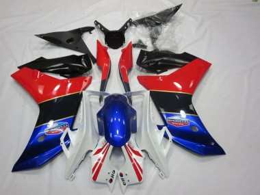2011-2012 Rayure Dorée Tricolore Honda CBR600F Carénage Moto