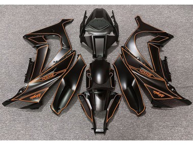 2011-2015 Doublure Noir Mat & Orange Kawasaki ZX10R Carénage Moto